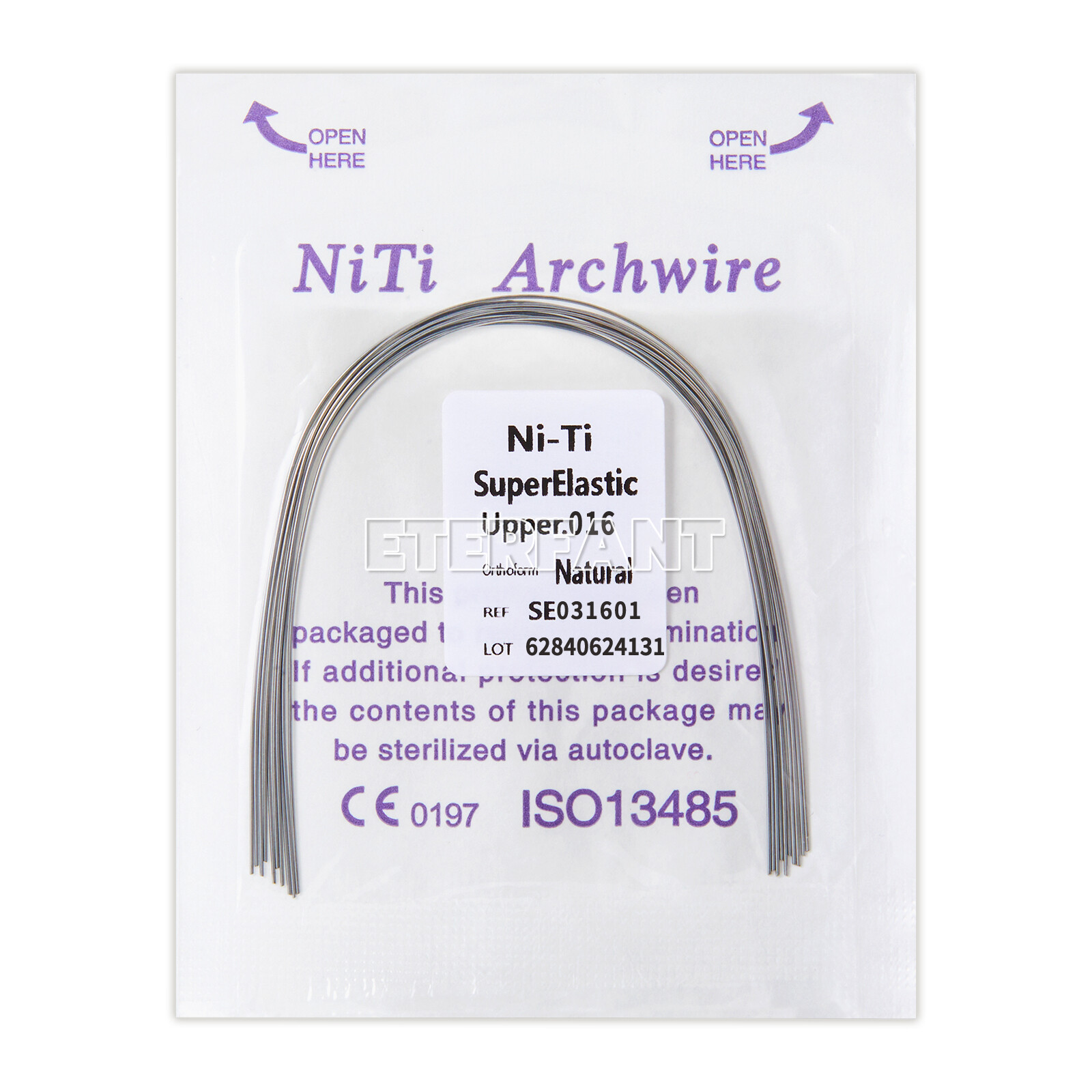 ETERFANT Dental Ortho Arch Wires Super Elastic NiTi/Stainless Steel Round US