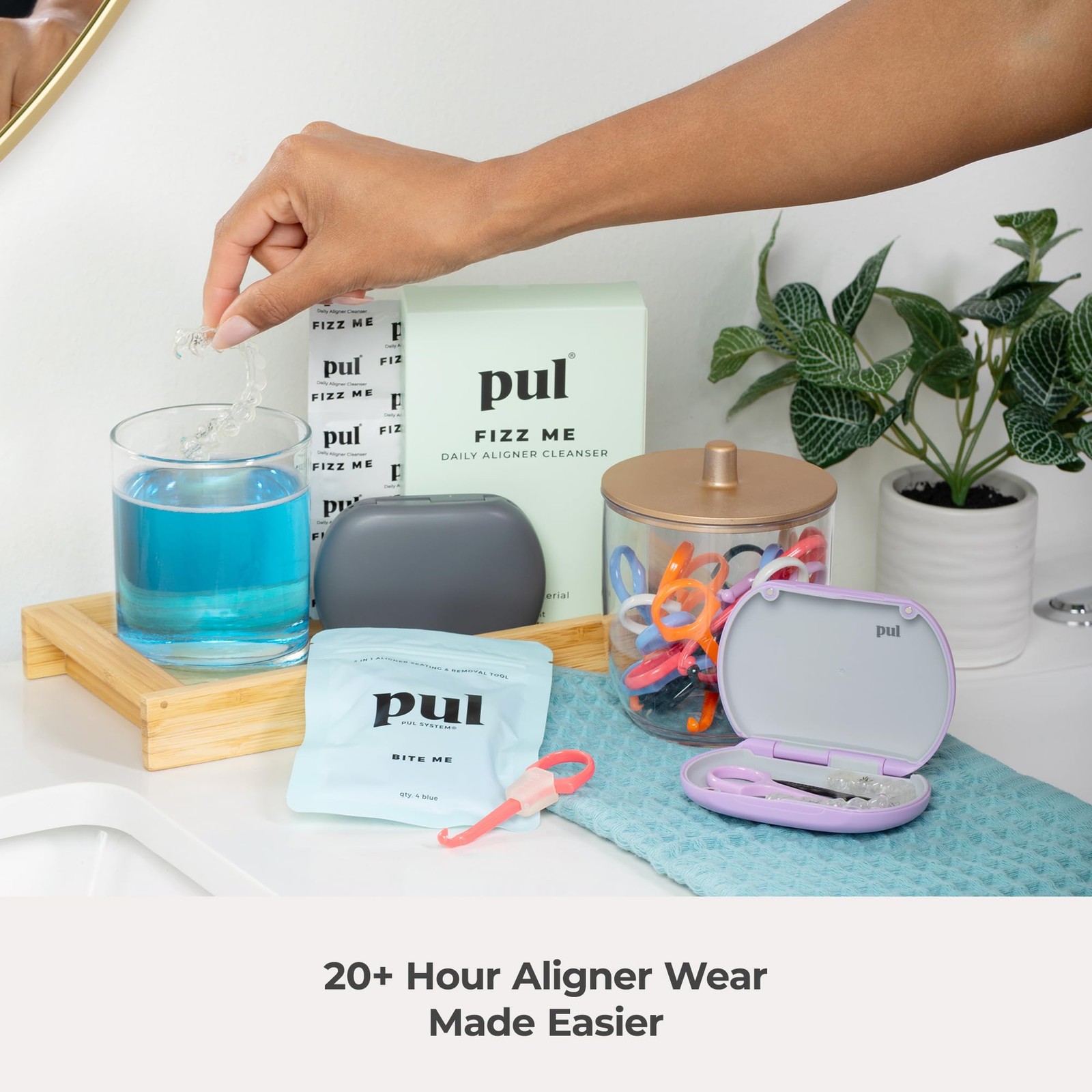 Clear Aligner and Retainer Case by PUL | Also 1 Count (Pack of 1), Gray