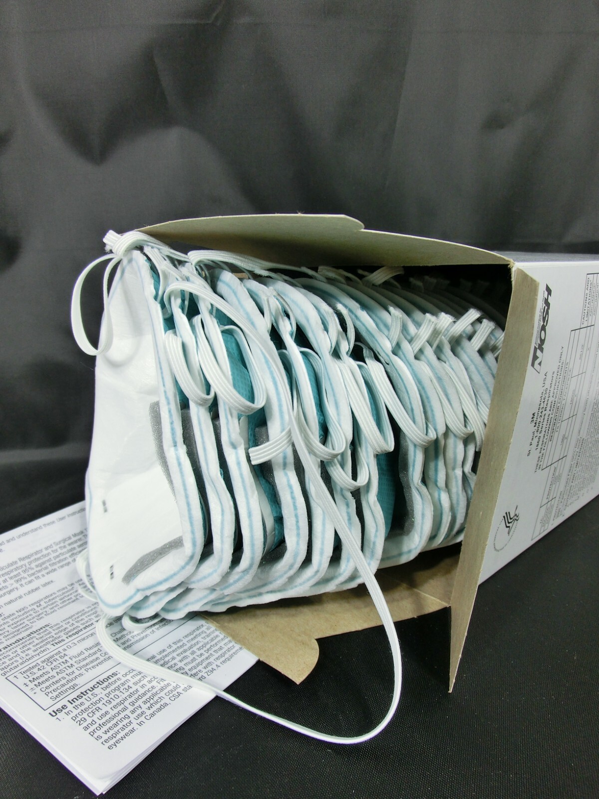 3M™ 1860 N95 Adult Face Mask Particulate Respirator – QTY 120