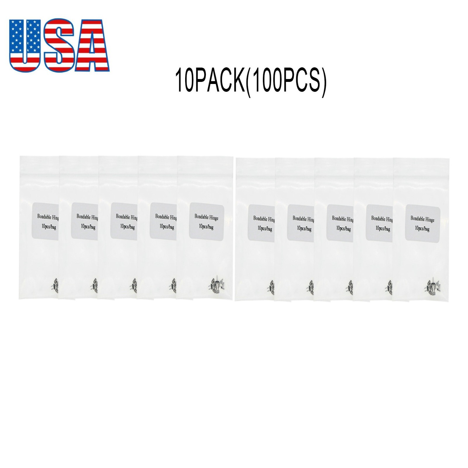 100 Pcs Dental Orthodontic Tongue Tamers Bite Turbos Openner Bondable Hinges