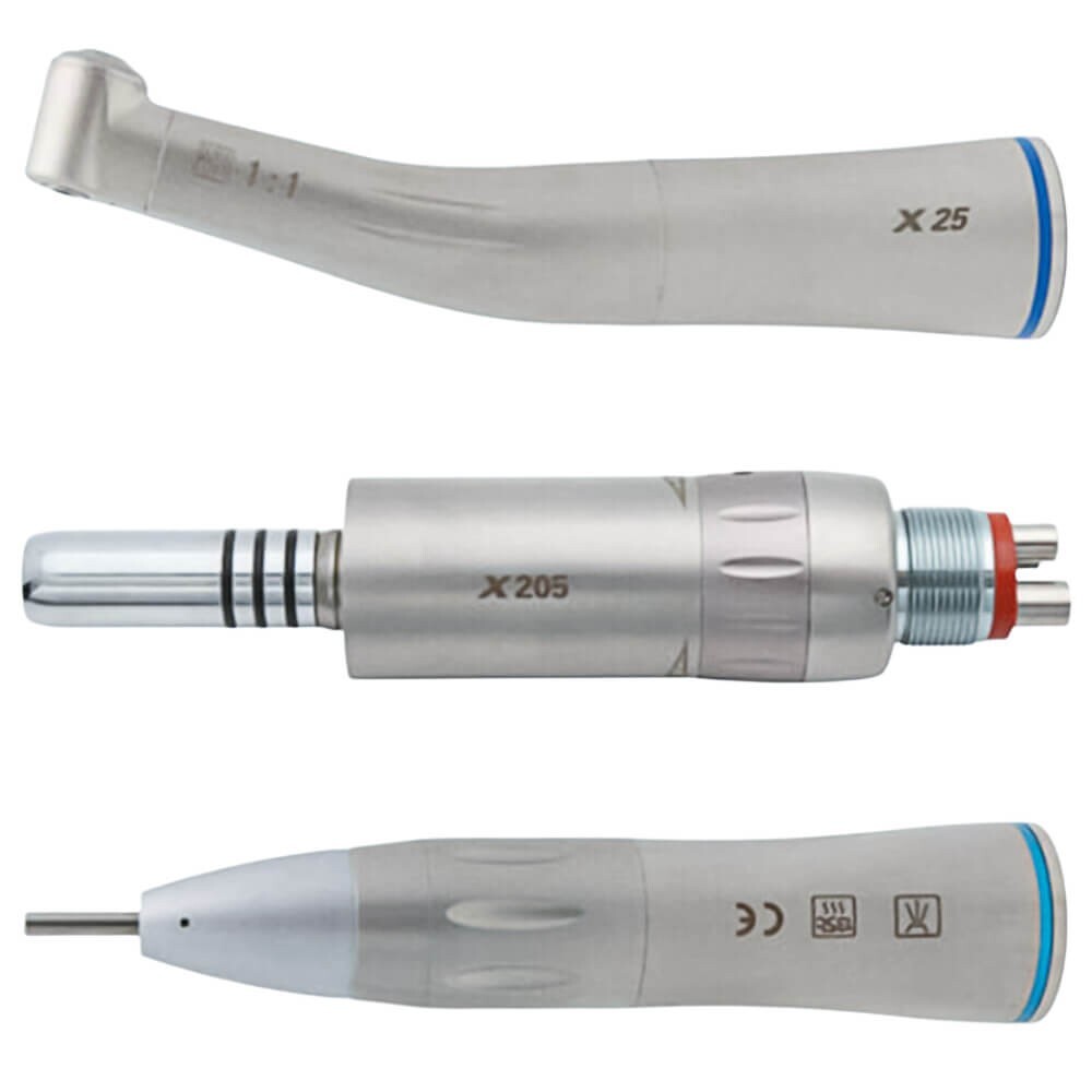 Dental Inner Water 4 holes Straight Contra Air Motor 1:1 Low Speed Handpiece kit