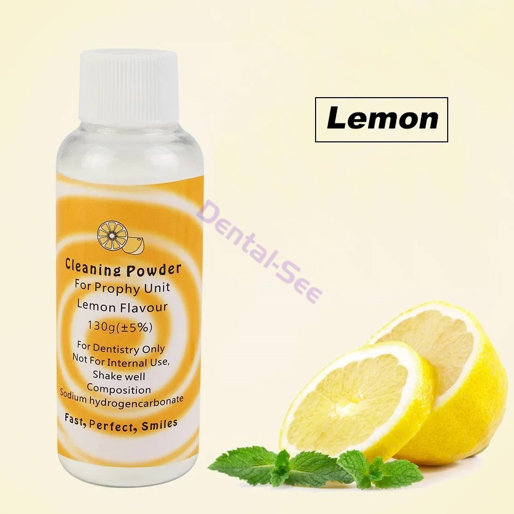 Dental Cleaning Polishing Powder Teeth Polish Stain Remove Mint Lemon Strawberry