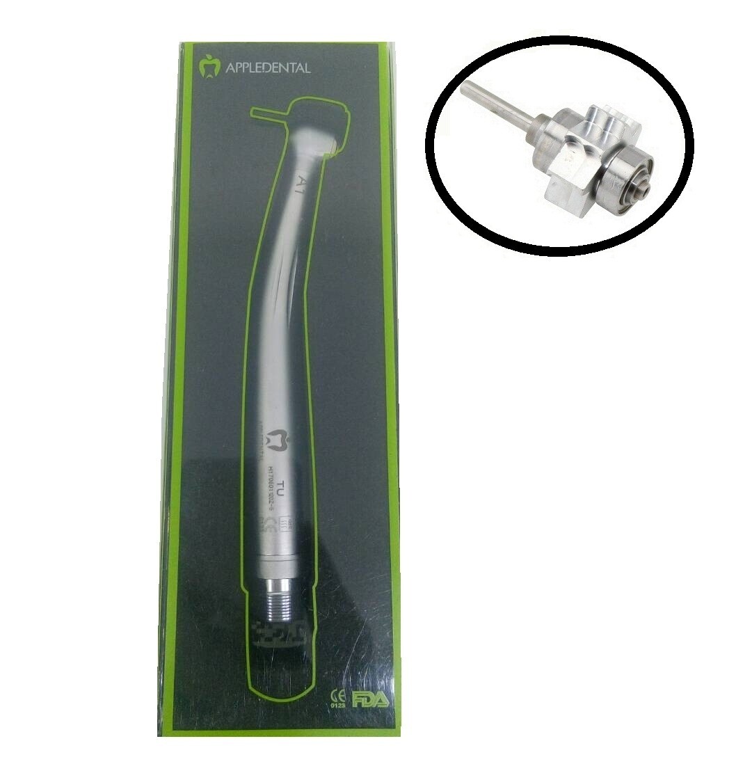 APPLE Dental PUSH BUTTON Handpiece Premium Quality Turbine Big Head 2 Hole