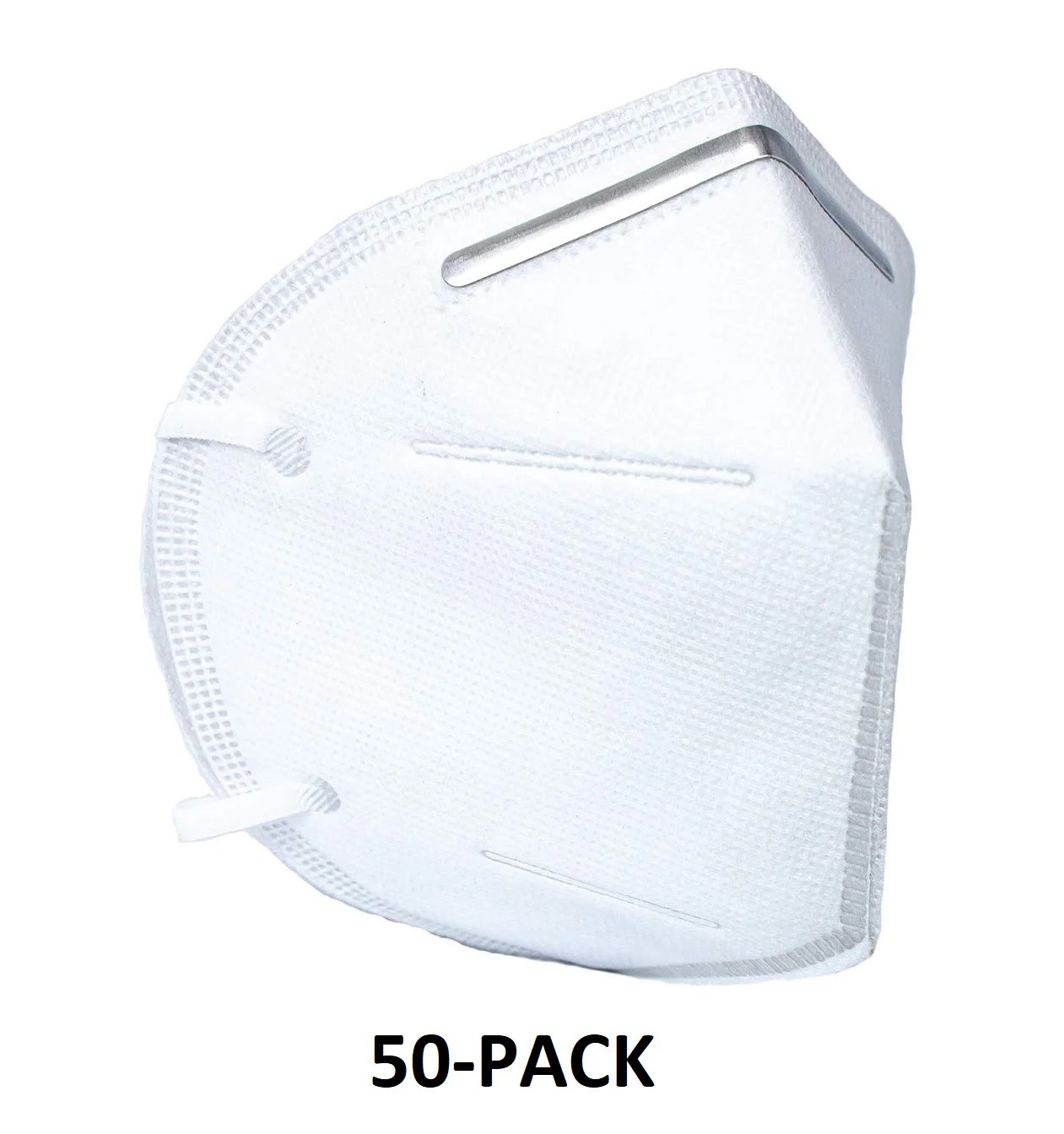 50 Pcs White 4 Ply KN95 Protective Disposable Respirator Face Masks GB2626-2006