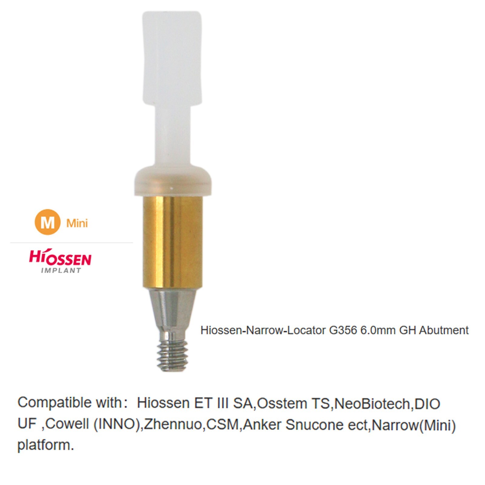 US Hiossen ET Overdenture Locator Abutment Compatible Mini/standard Implants