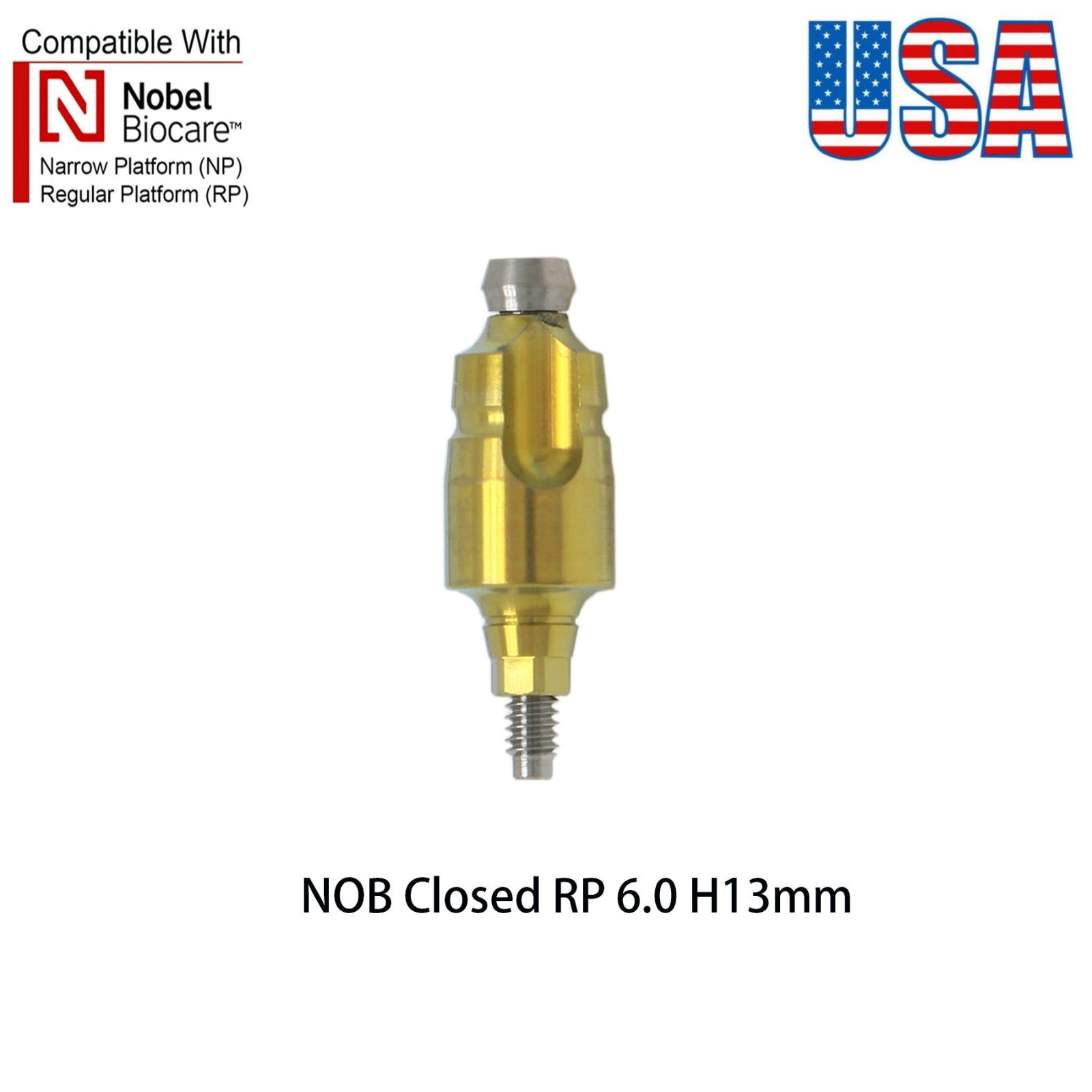 US Dental Nobel Active NP/RP Impression Transfer Coping Open Close Tray Analog