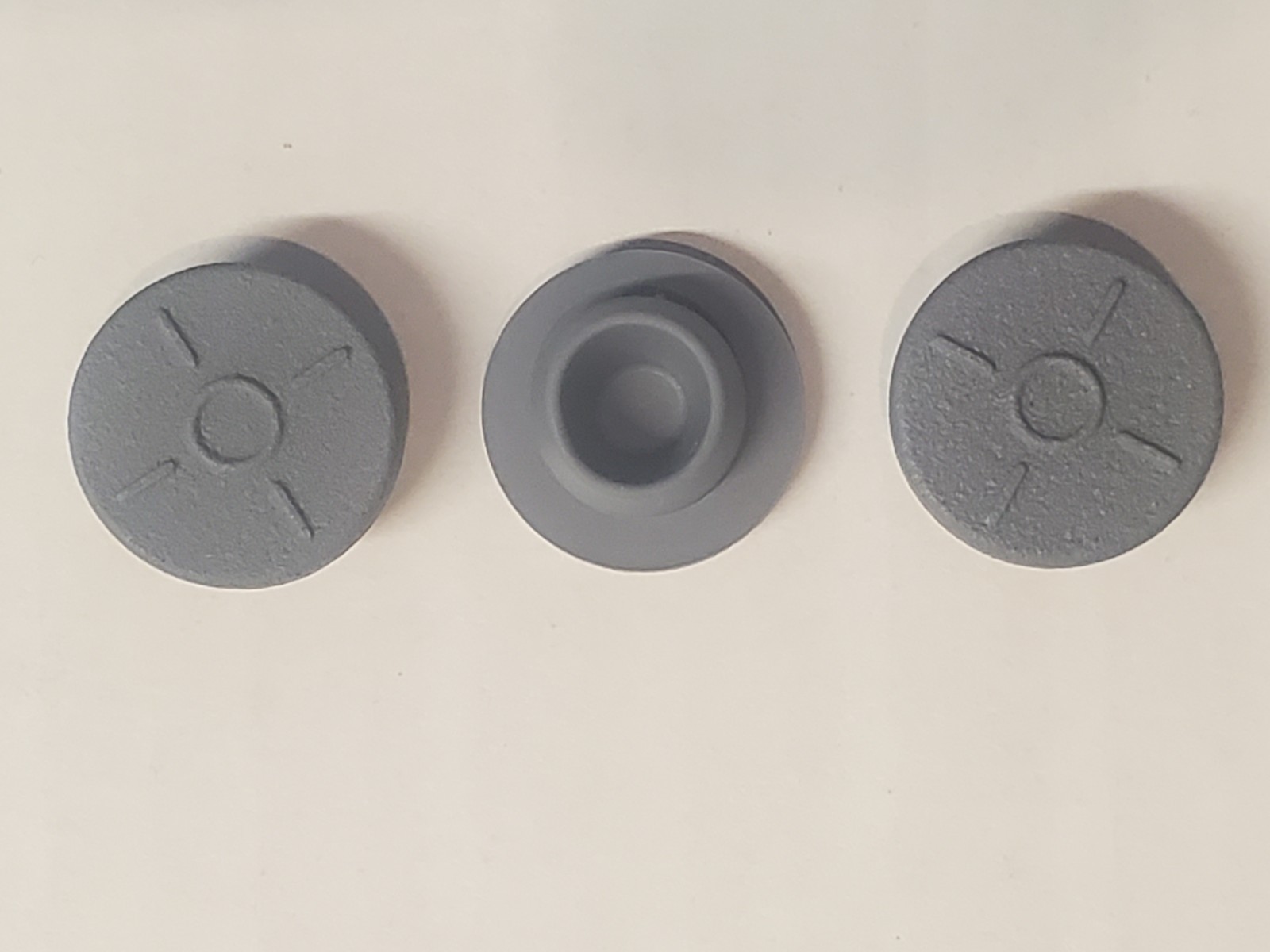 1000 Bromo Butyl Rubber Serum Vial Stoppers Lab Pharmaceutical Plugs