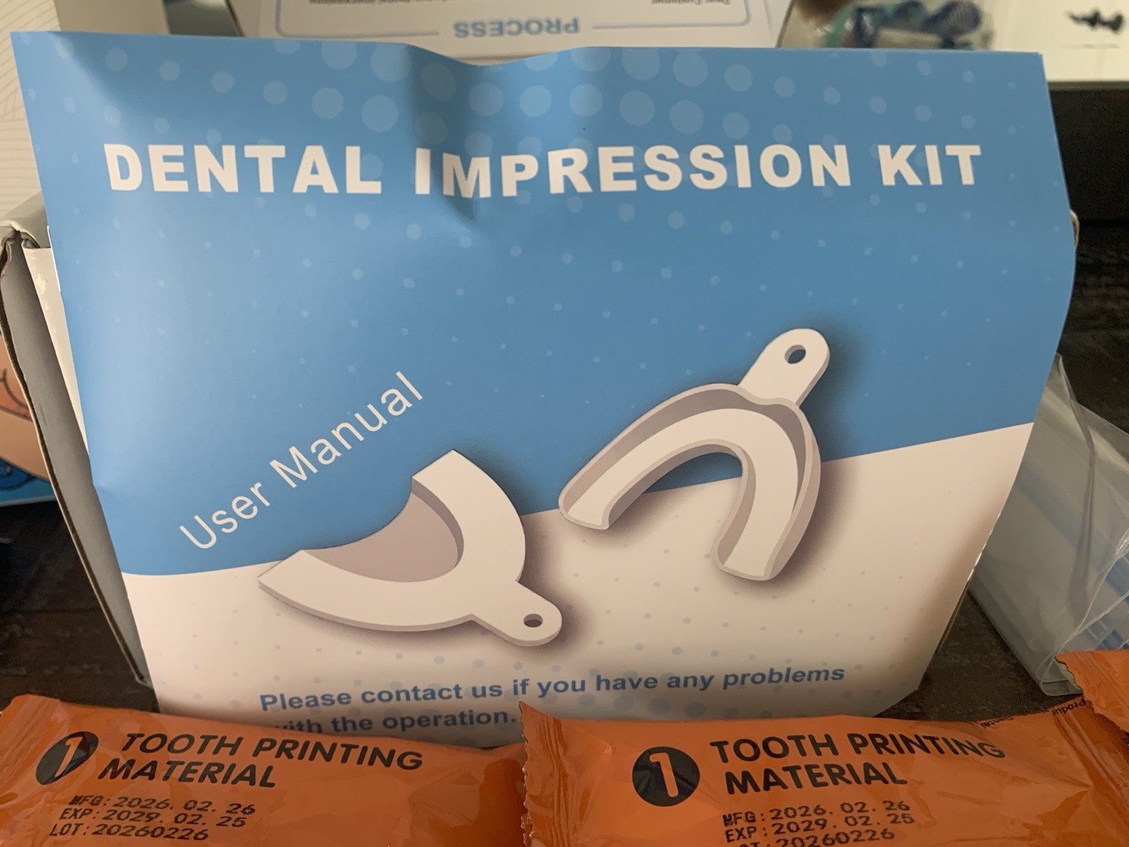 Custom Dental Impression Kit, At Home Mold Starter Set, 10 Packets – NWT