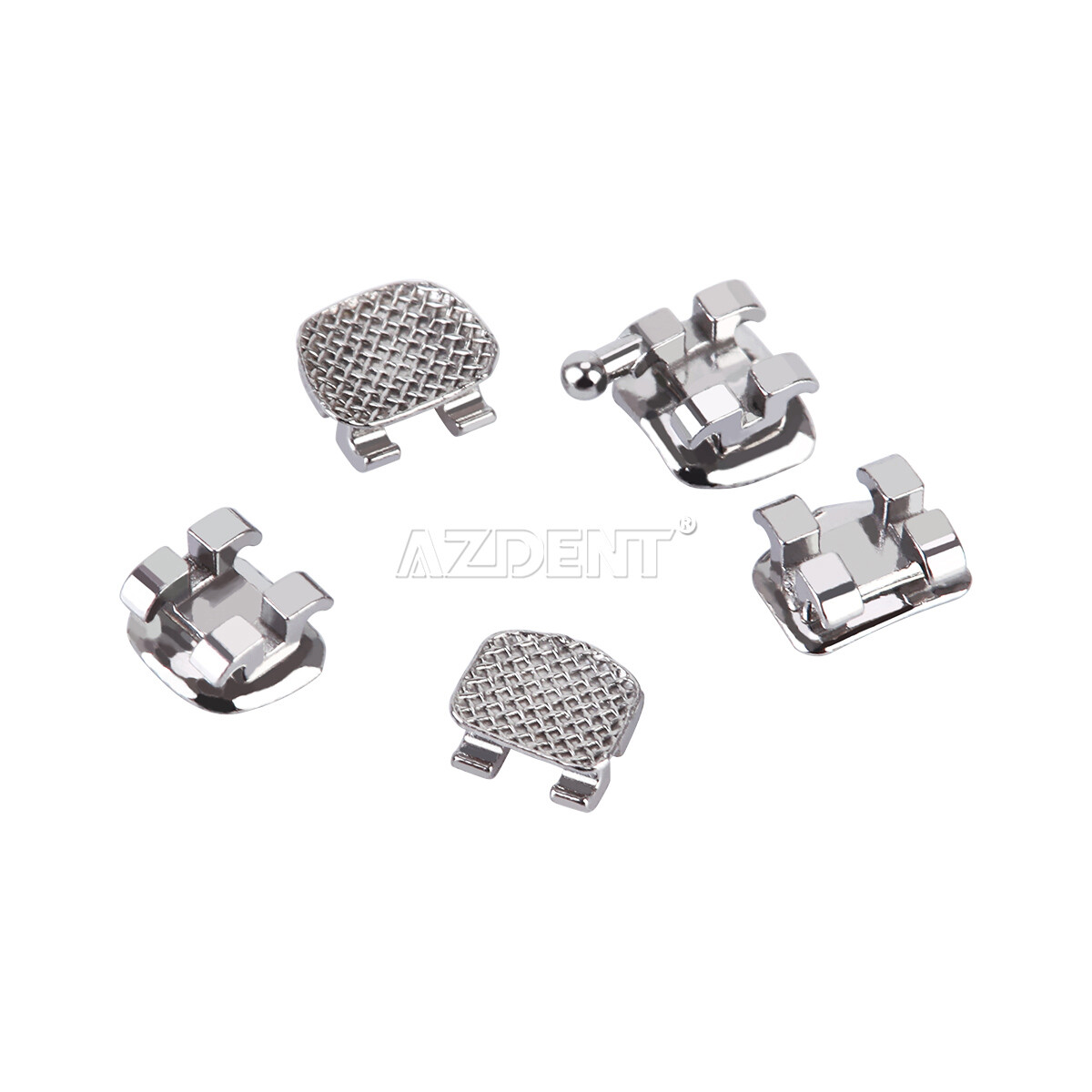 AZDENT Brackets de Ortodoncia Dental Standard Roth MBT 022/018 Ganchos 3/345