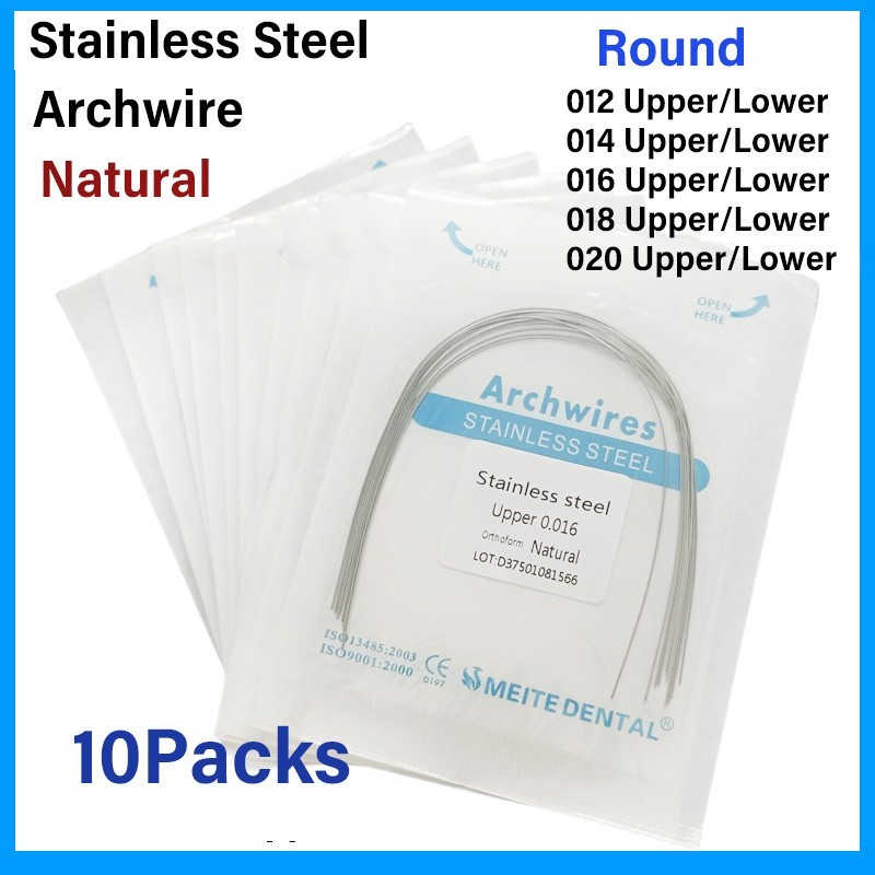 Dental Ortho Stainless Steel Archwire Natural Form Arch Wires Brackets Arch Wire