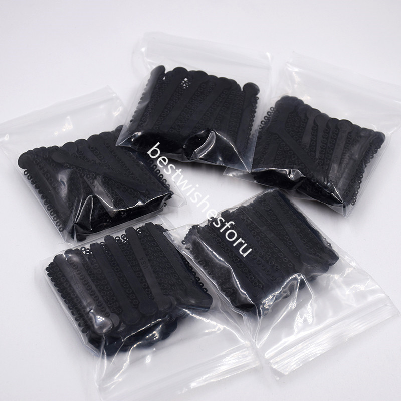 10 Bag Dental Orthodontic Ligature Ties Elastic Rubber Bands 1008 Pcs/Pack Black