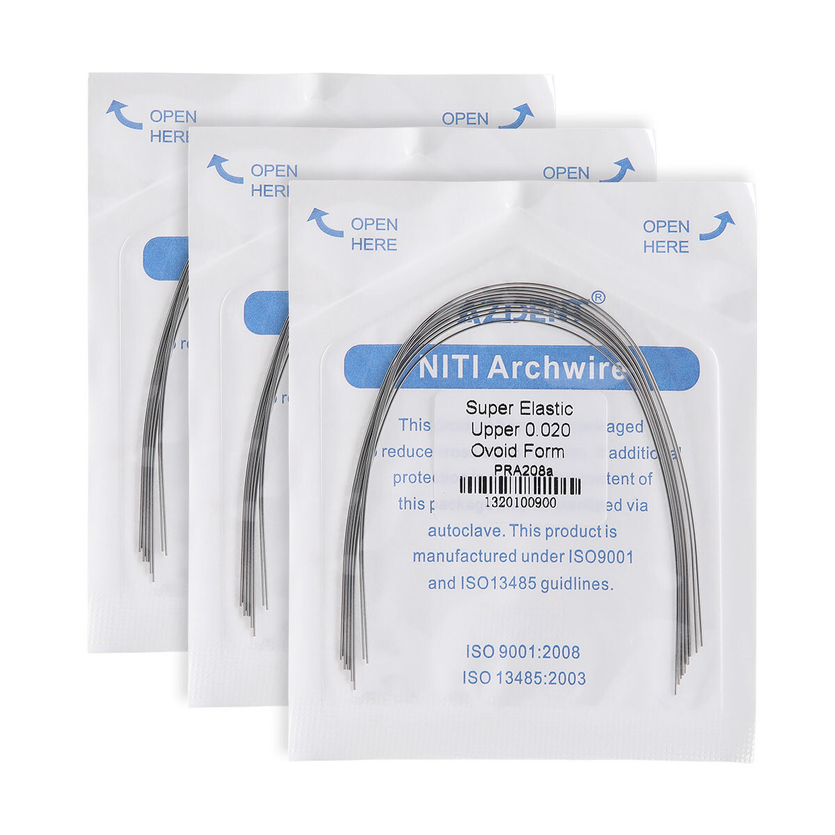 AZDENT Dental Orthodontic Ni-Ti Arch Wire Round/Bracket Braces Roth MBT Full Set