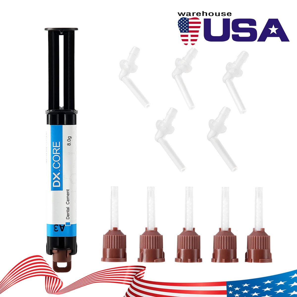 DX.CORE Dental Dentex Dual light and self Cured Composite Resin A3 /A2