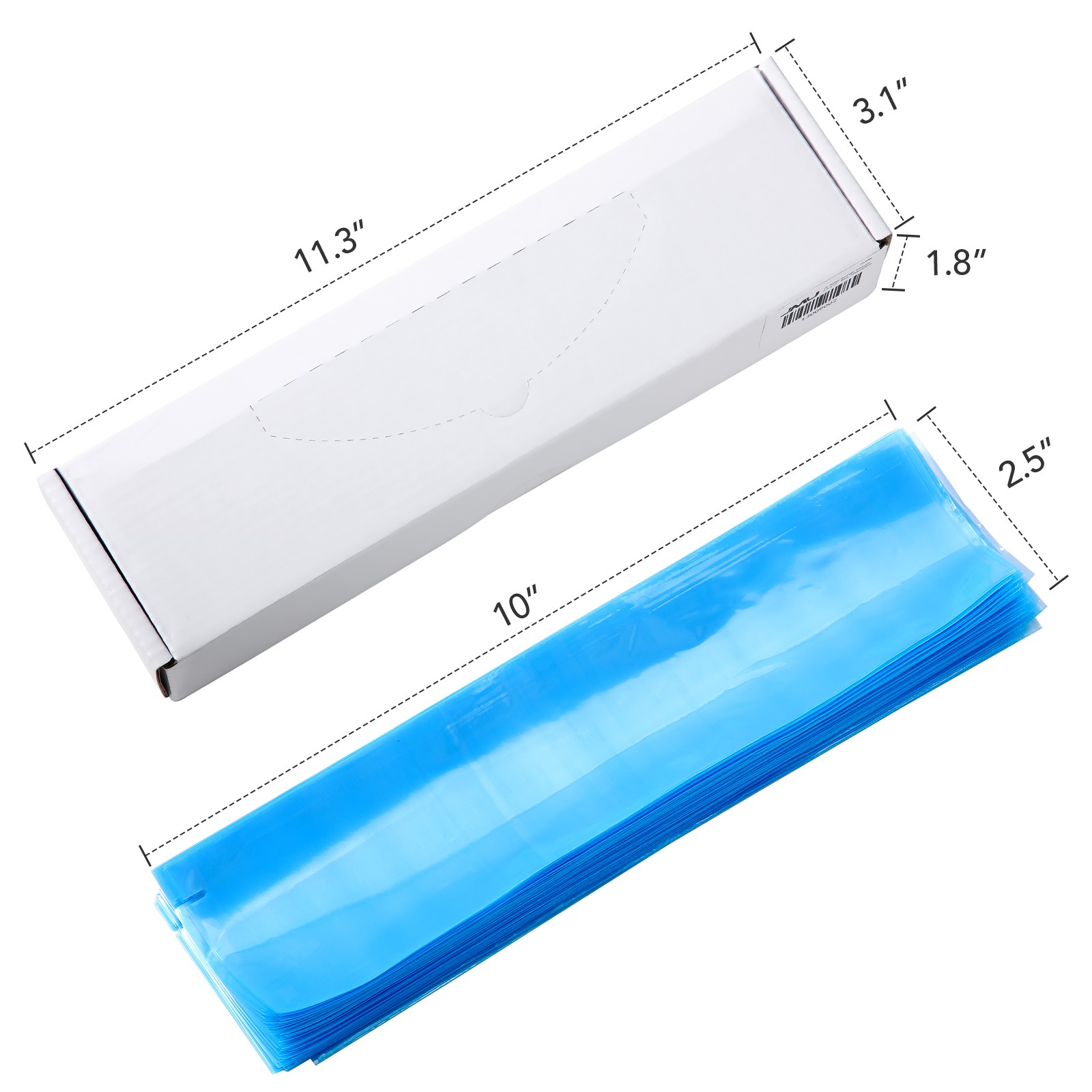 Up to 10000Pcs, Dental 3 Way Air Water Syringe Sleeves Cover Blue 2.5”X10”