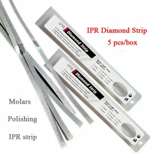 5 Pcs/Pack Orthodontic Dental Stainless Steel Polishing Finishing Fine IPR Strip