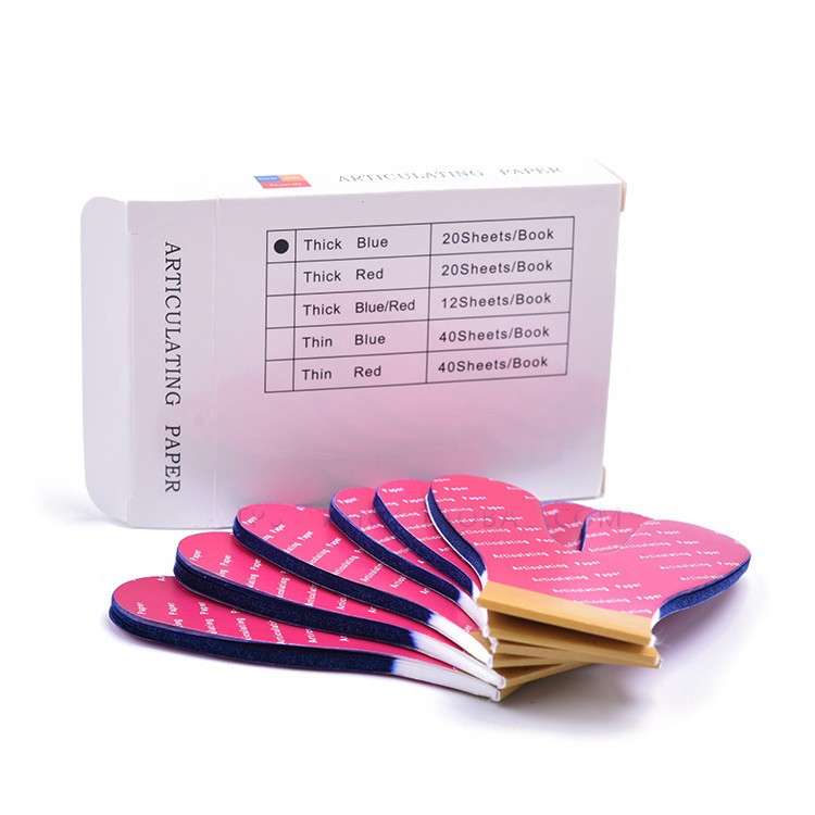 72/120x Dental Full Mouth Articulating Papers Double Side Horseshoe Bite Parper