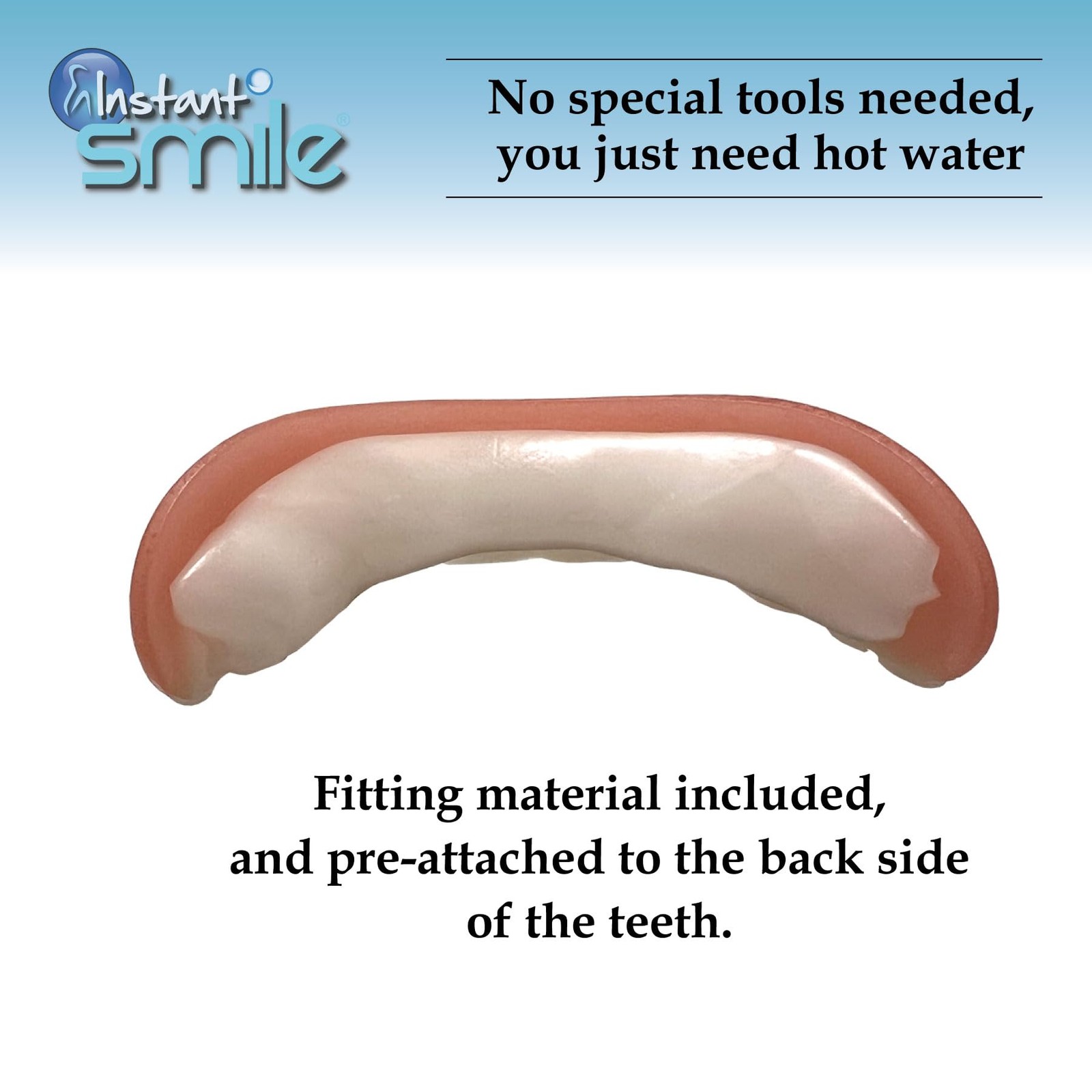 Instant Smile Comfort Fit Flex – Bright Shade – Upper 1 Count (Pack of 1)