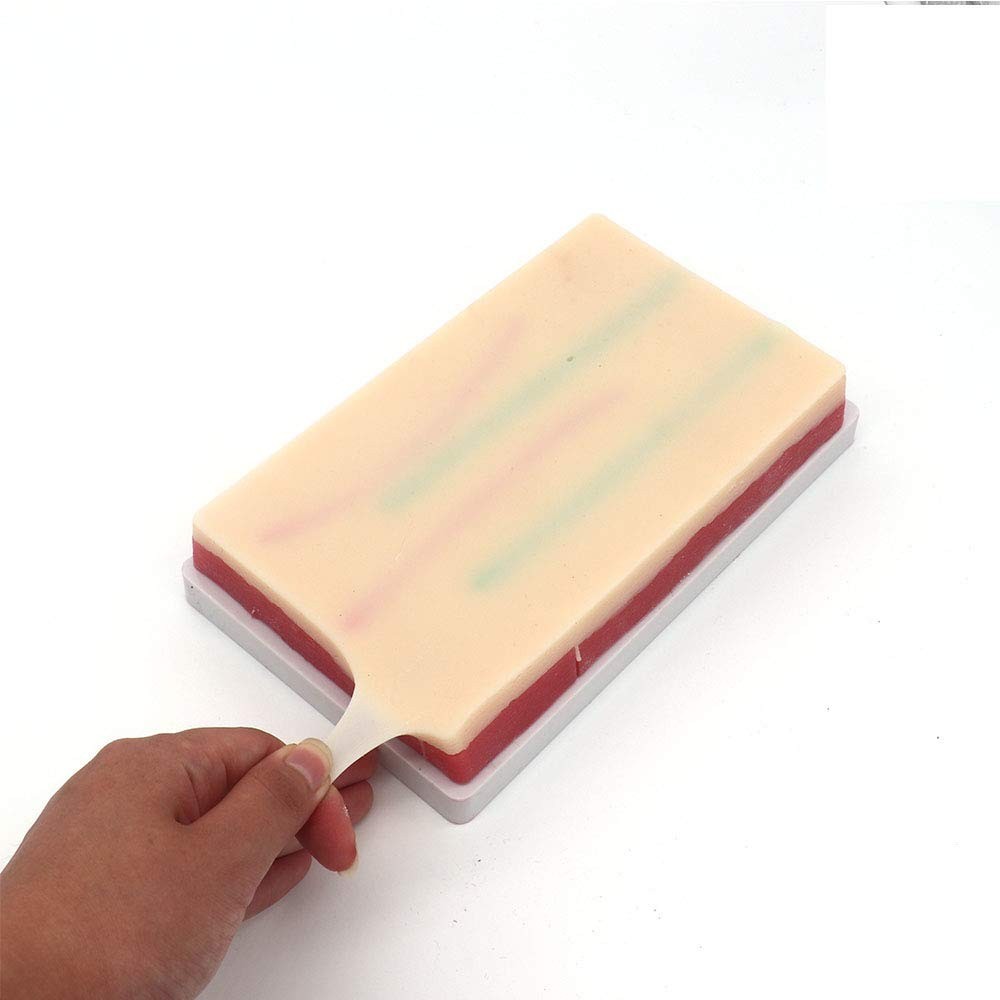 Versatile Injection Training Pad – Silicone Skin Model with 4 Veins – 7.1″ x 4″