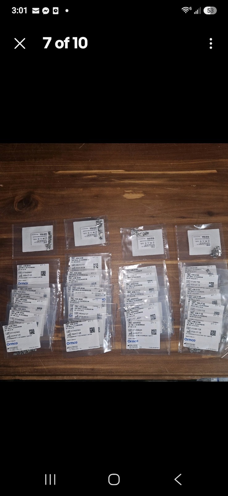 Ormco Micro Bondable Molar Tubes .022 Bulk Lot 40 Packs REF 438-0155 438-0003