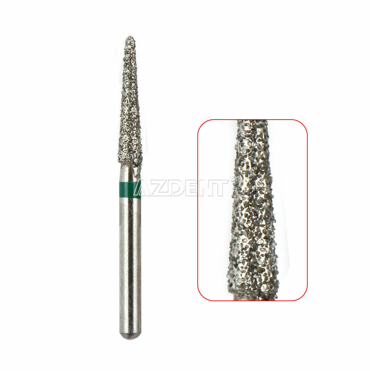 AZDENT Dental Diamond Burs Polishing FG 1.6mm for High Speed Handpiece 5Pcs/Box