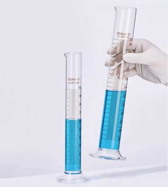 5ml – 1000ml Transparent Graduated Measuring Cylinder with Stopper Lab Supplies