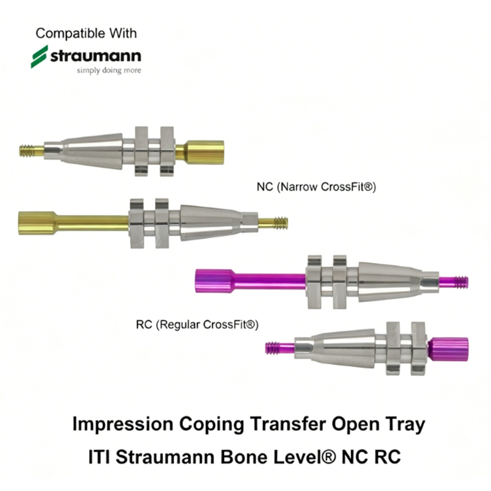 Dental Transfer Impression Coping Open/Closed Tray Post NC/RC Fit ITI Straumann
