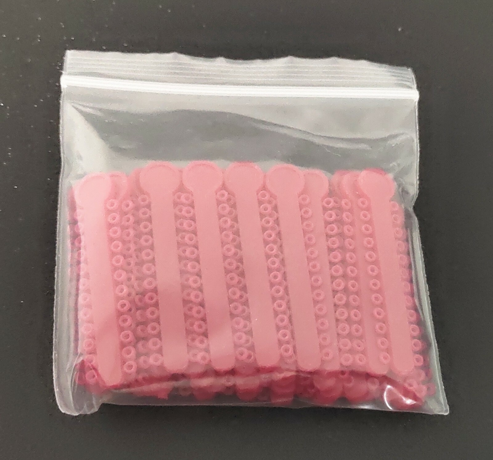 1 Pack 1008Pcs Dental Orthodontics Elastic Ligature Ties Rubber Bands Hot Pink