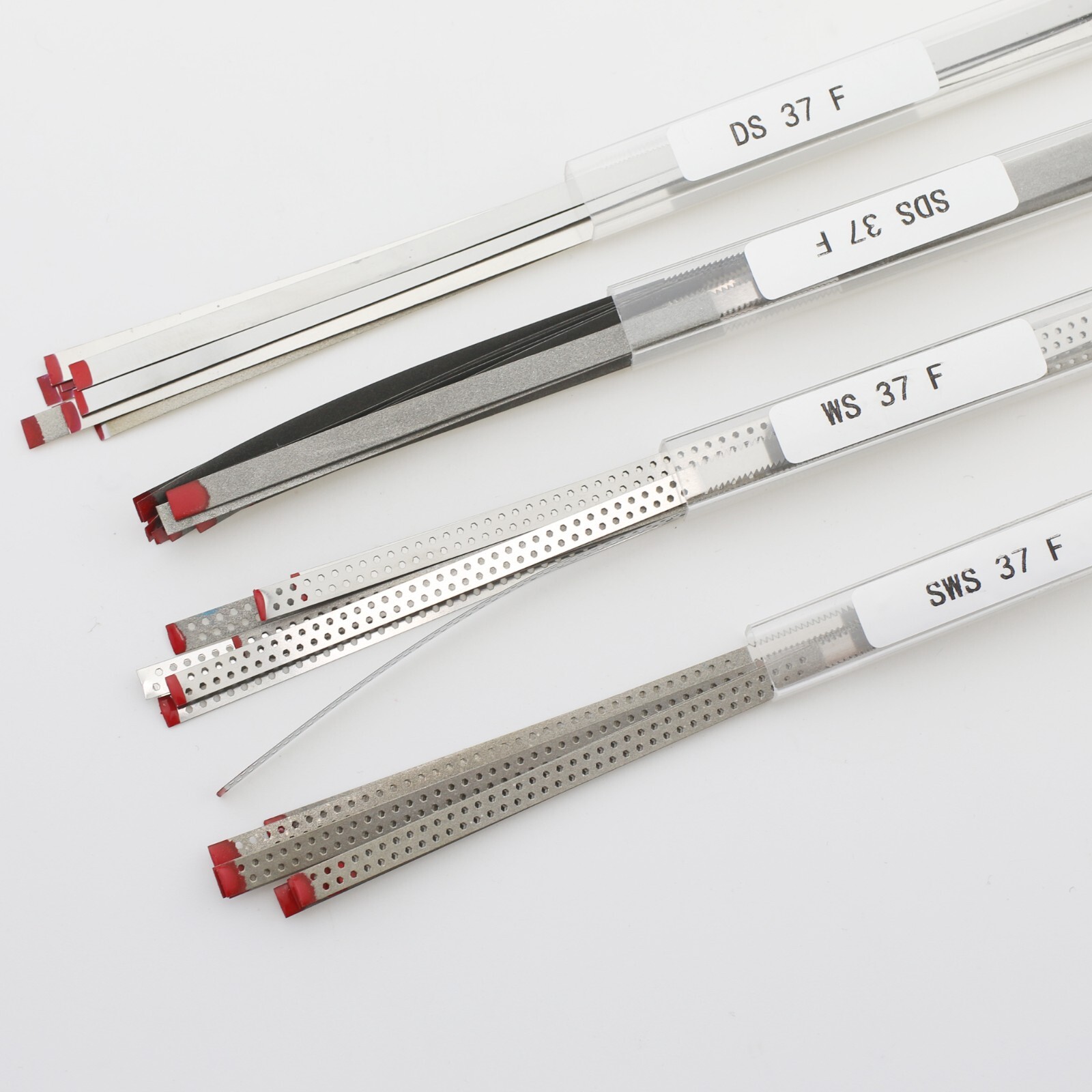 Dental Diamond Finishing Strips IPR Saw Blade Perforated Fine Medium Extra Fine
