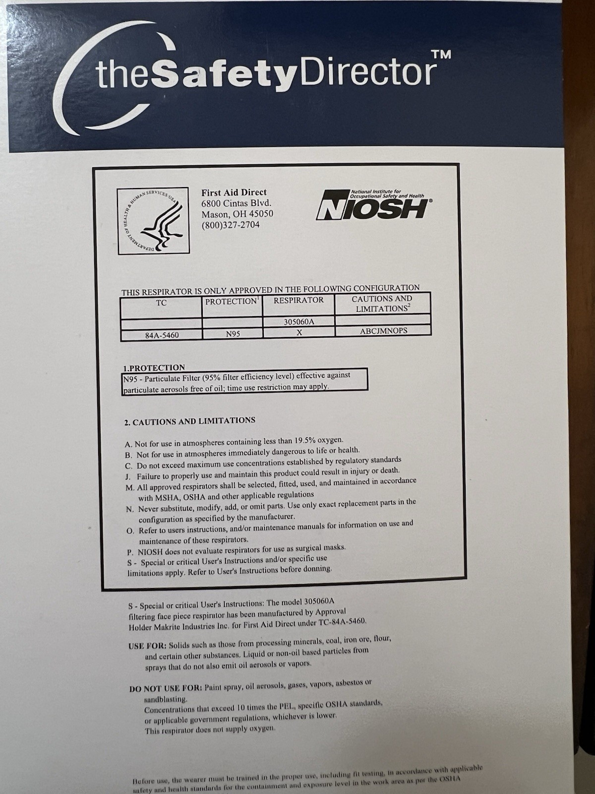 New 12 Boxes 120 Masks Disposable Respirator N95 W/Exhale Valve