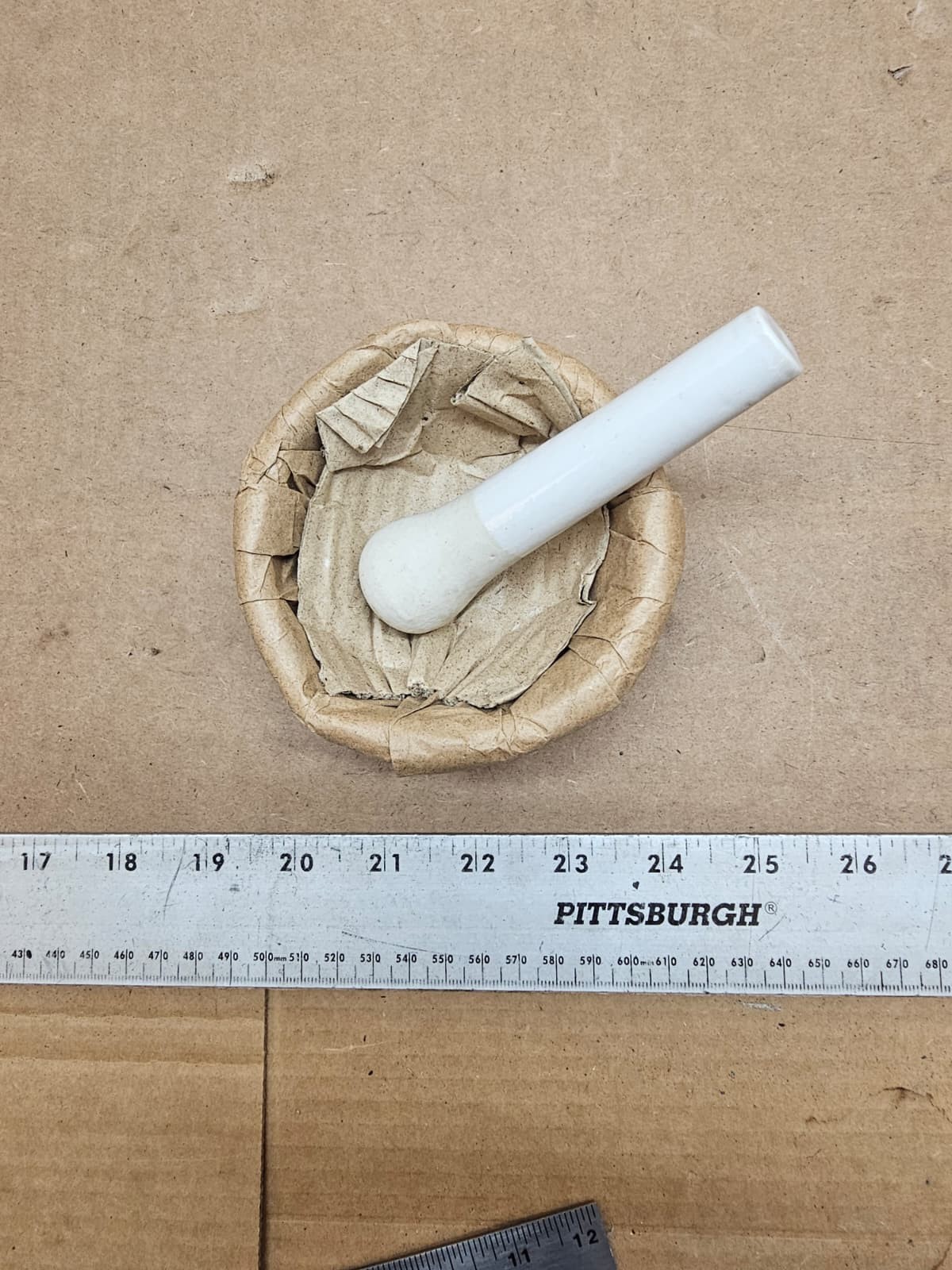 Unbranded White Glazed Porcelain Mortar & Pestle Set 4″