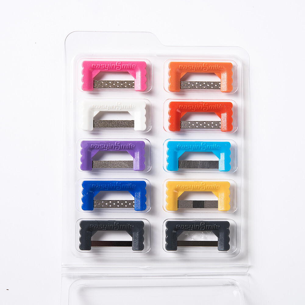 10Pcs Dental Orthodontic IPR Strips Interproximal Enamel Reduction Polish Strips