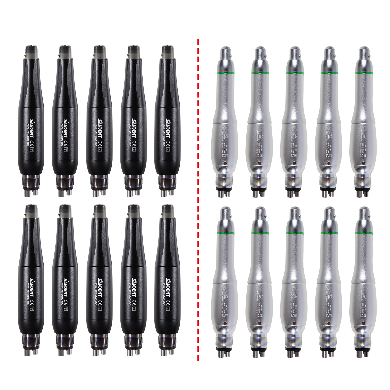 1-10 Dental Hygiene Prophy Handpiece 4:1 Straight Nose Motor 4H FreeShip
