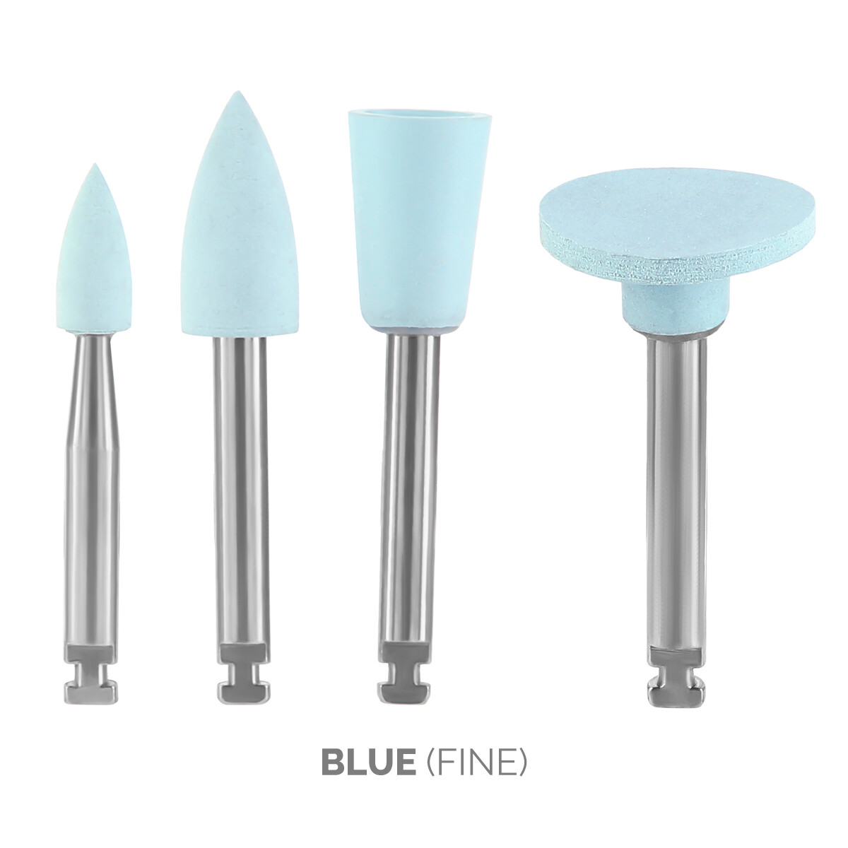 Dental RA Latch Type Composite Polishing Burs Brush Silicone Rubber with Diamond