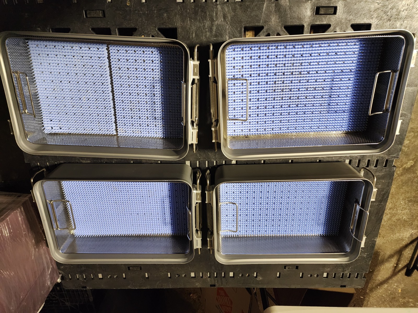 V. Mueller Genesis Sterilization Container System Lot 16 Mixed Sizes 3″–7″