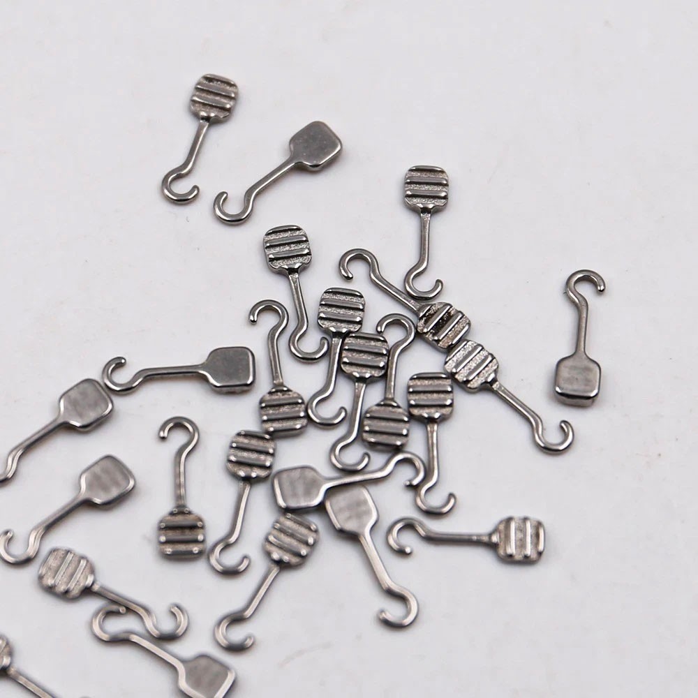 Dental Orthodontic Bondable Sliding Crimpable Hook Long Curved 10Pcs/pack