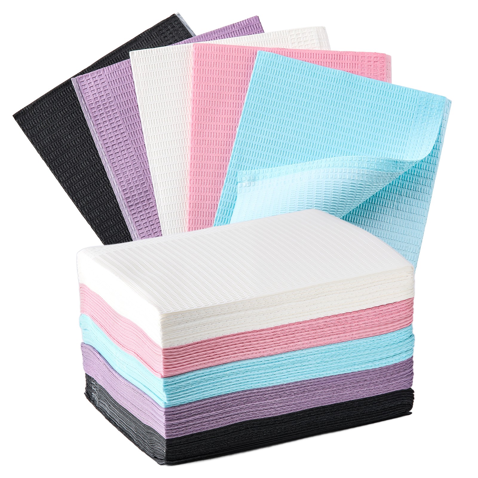 50-500pcs Disposable Dental Bibs 3-Ply 13″x18″ Colorful Medical Tattoo Towel