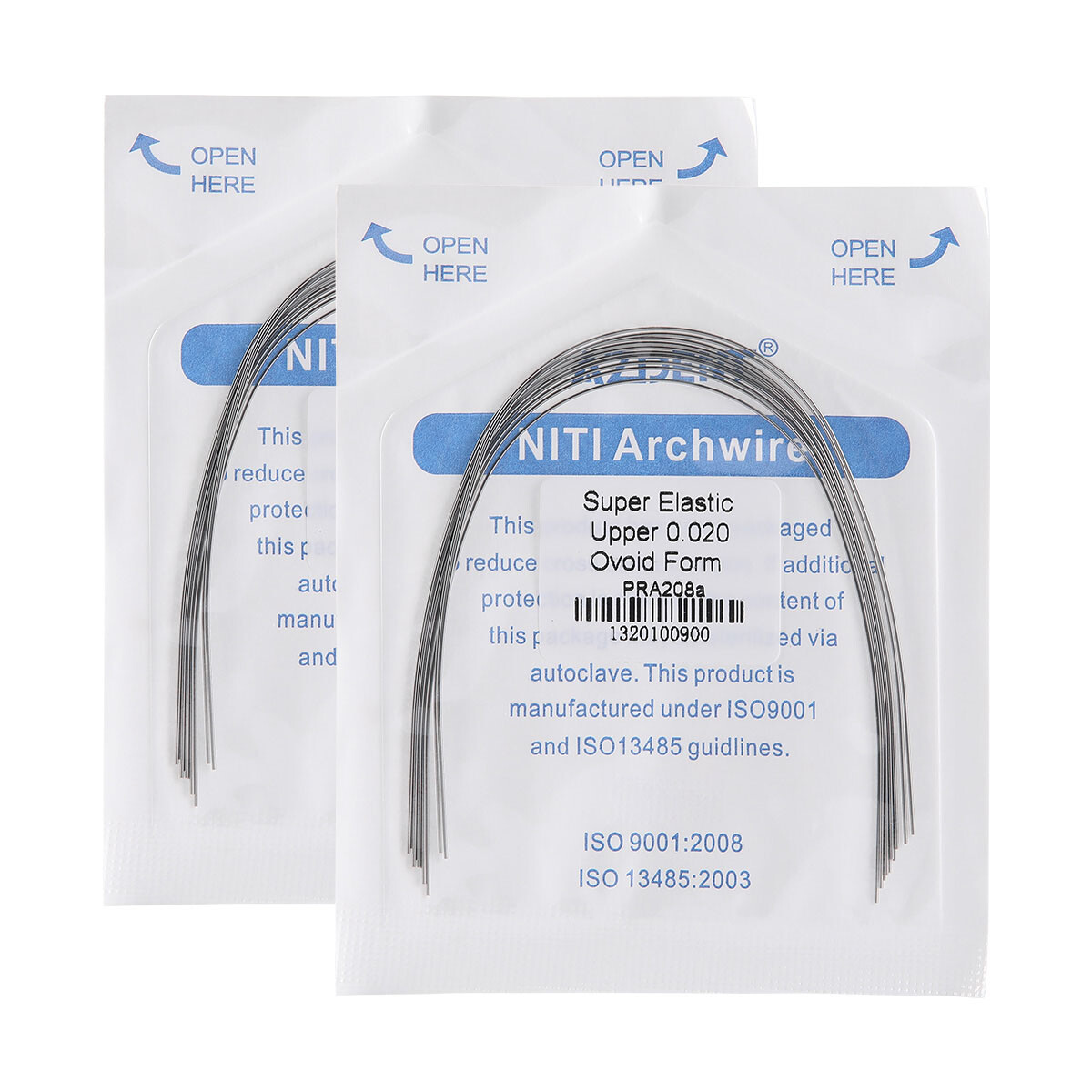 Dental Orthodontic Niti Arch Wires Round Ovoid/Square/Natural Form