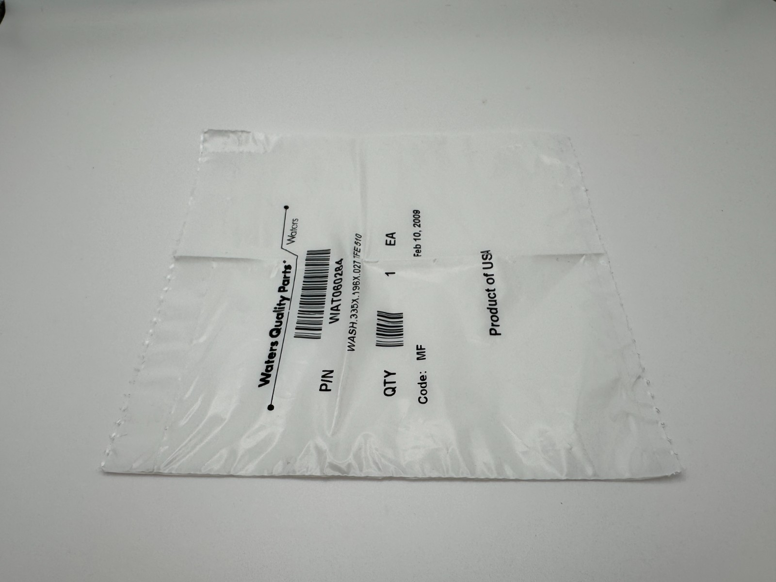 Waters Wash 335x 196x 027 TFE 510 HPLC Part Number WAT060284