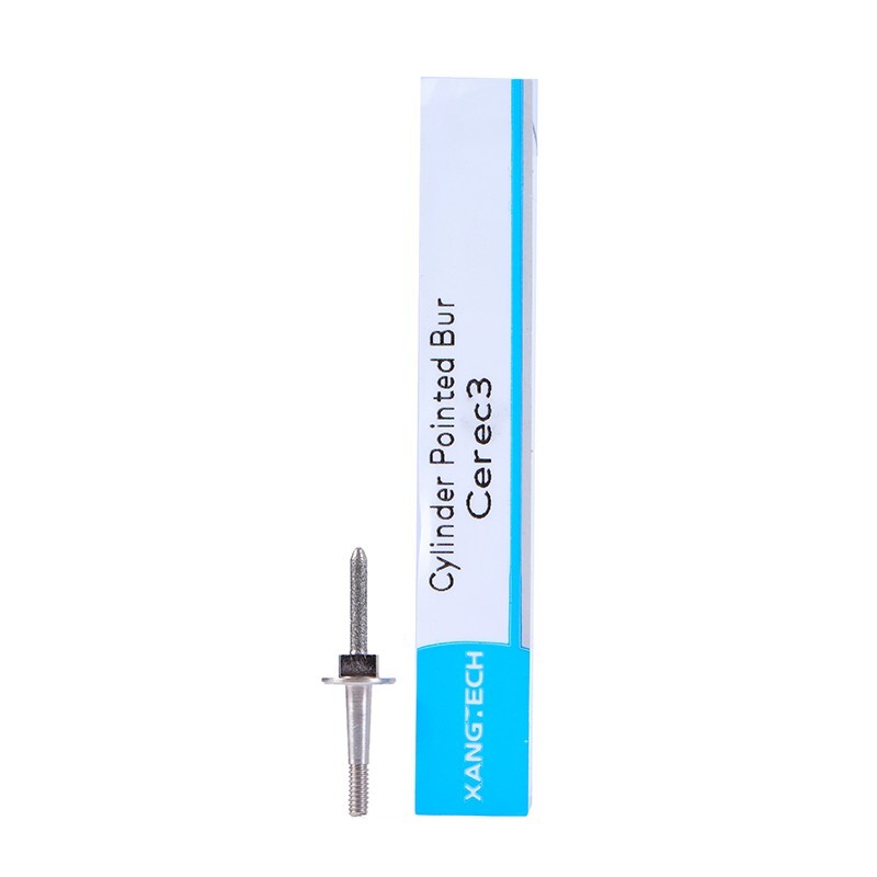 Dental Cerec 3 Diamond Wet Tools Cylinder Bur 1.2mm/1.6mm for Disilicate Blocks