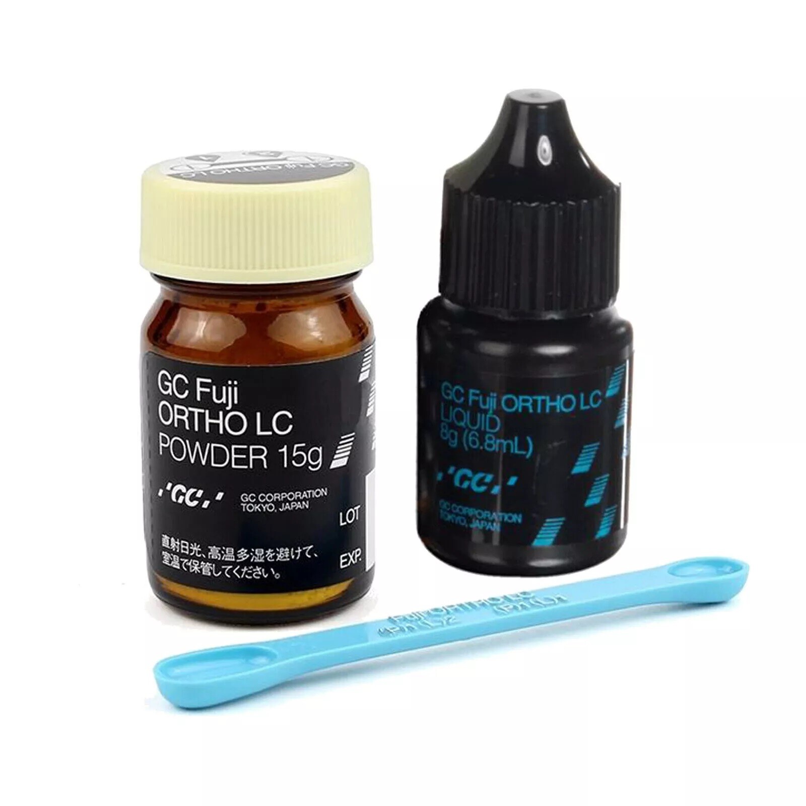 Original GC Fuji Ortho LC Light-Cure Glass Ionomer Cement Powder 15g Liquid 8g