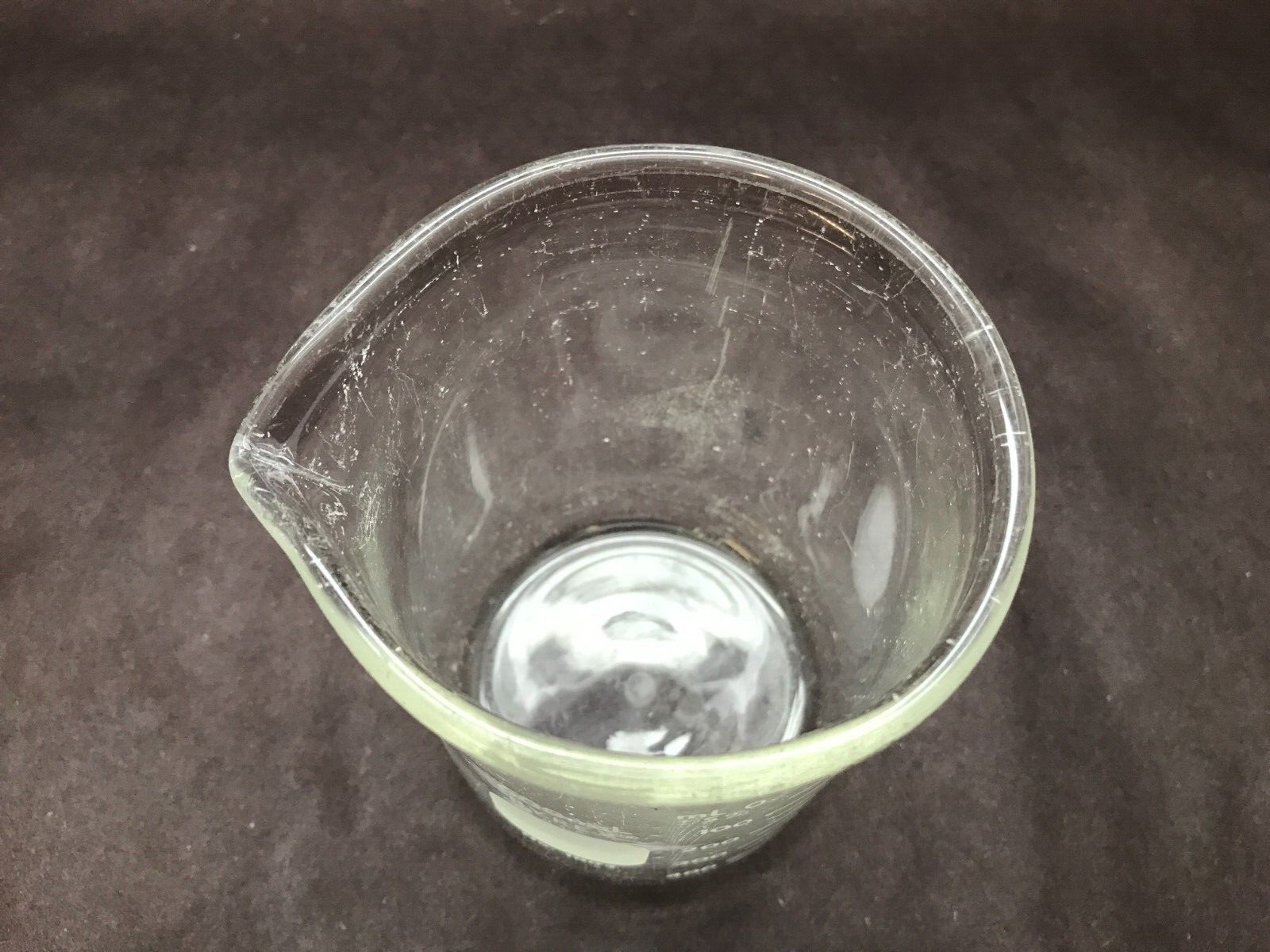 CORNING PYREX Glass 600mL Heavy Duty Dual Graduated Beaker Pour Spout 1003-600 B