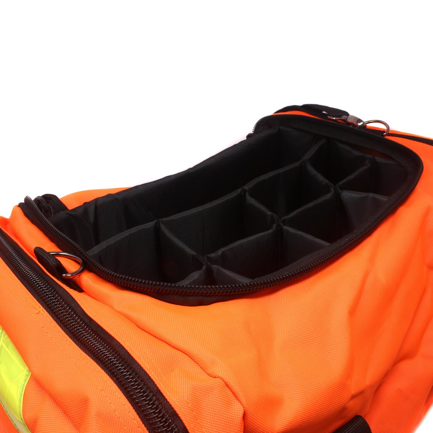 Ever Ready First Aid Large EMT Responder Trauma Bag 4 Piece Set, Orange