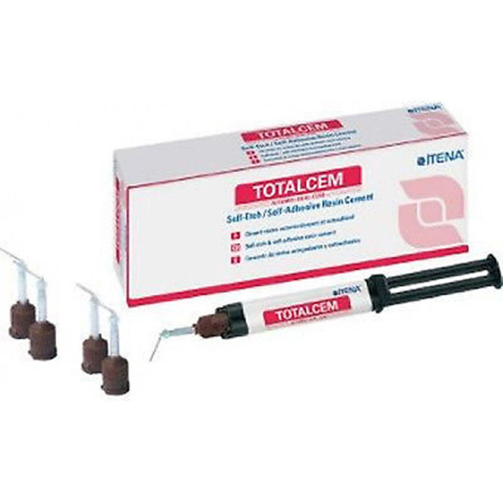 Total Cem by Itena 8 gm Self Etch, Self Adhesive Resin Cement +Tips Long EXP