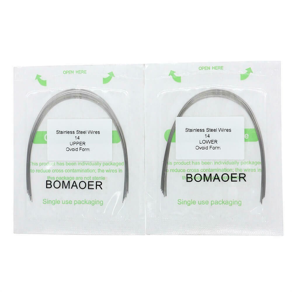 5 Packs Dental Orthodontic Staineless Steel Round Arch Wire Ovoid Form 012 Upper
