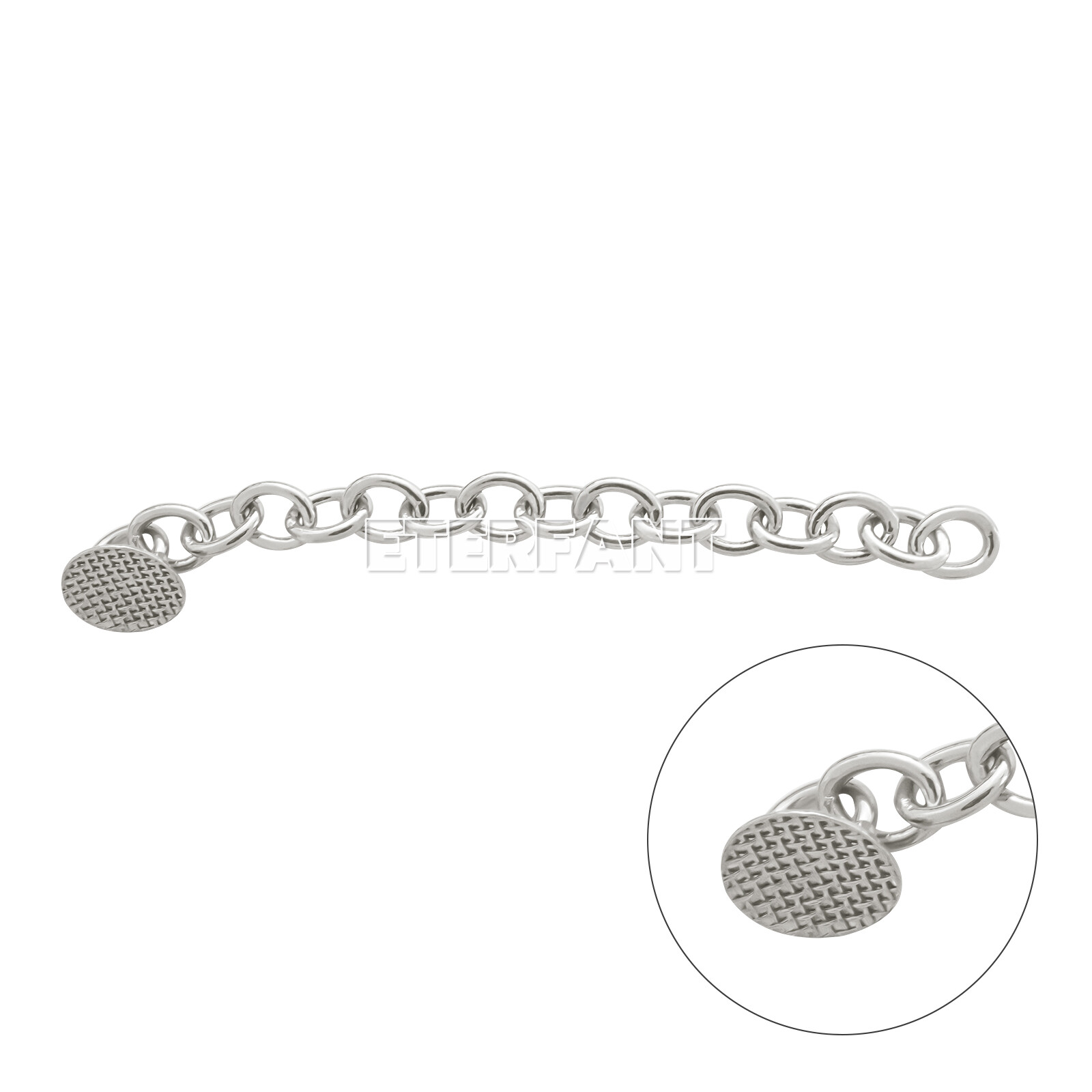 ETERFANT Dental Ortho Lingual Button Traiction Chains Round Plated Silver/Gold