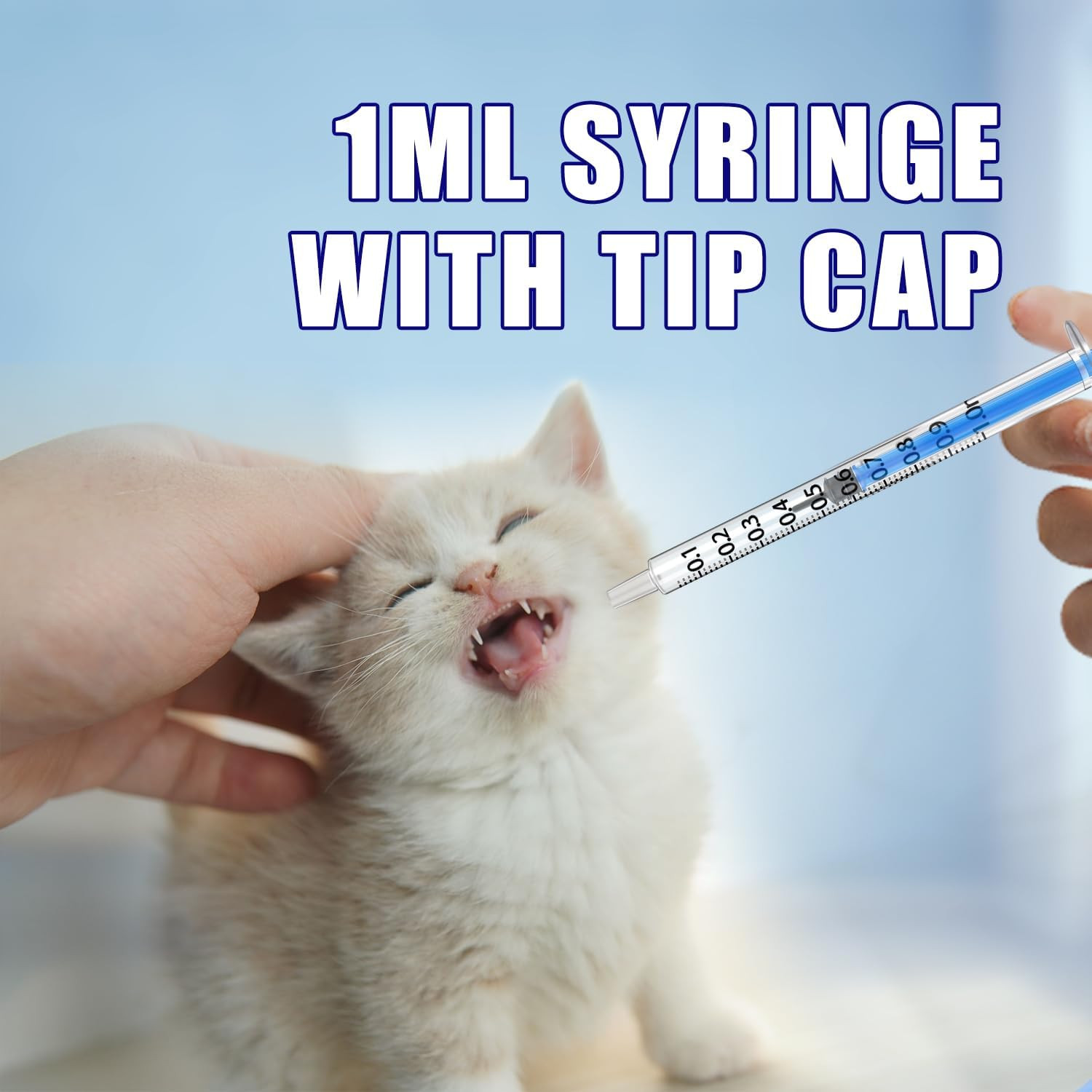 1Ml Syringes with Caps (Pack of 100)