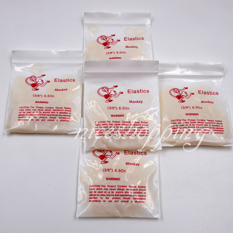 Dental Orthodontic Elastics Latex Braces Rubber Bands Monkey 1/4 6.5Oz Fox 1 Box
