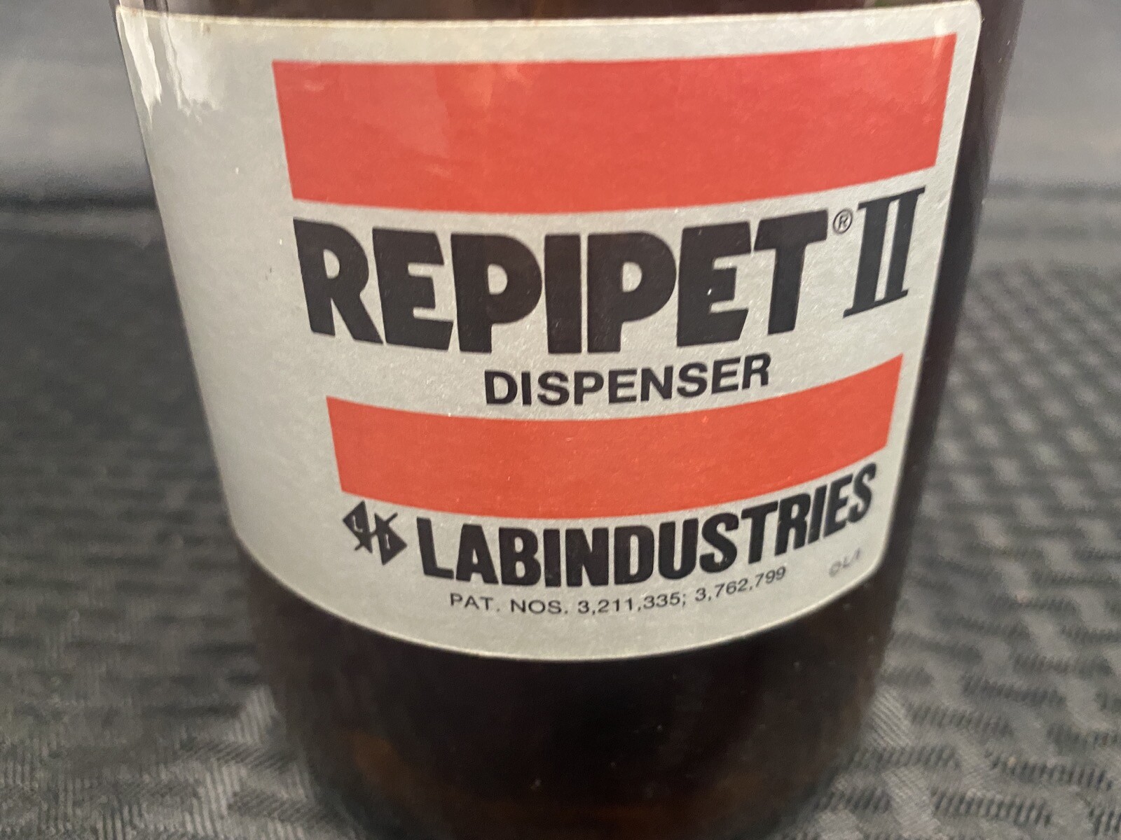 Standard Amber Glass Labindustries Repipet II 20.0mL 250mL Capacity Dispenser