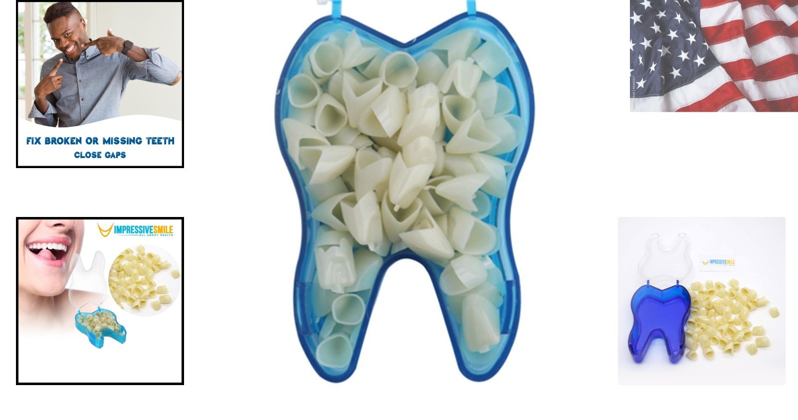 Mixed Sizes Dental Temporary Crown Kit Anteriors Box/50