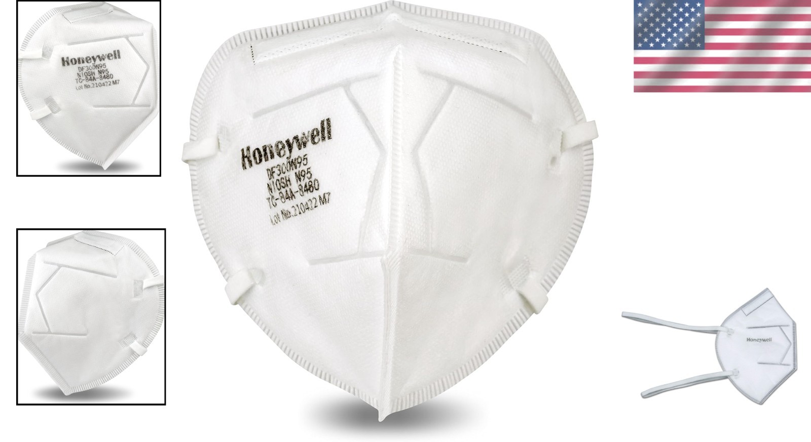 N95 Flatfold Respirator – Hook And Loop